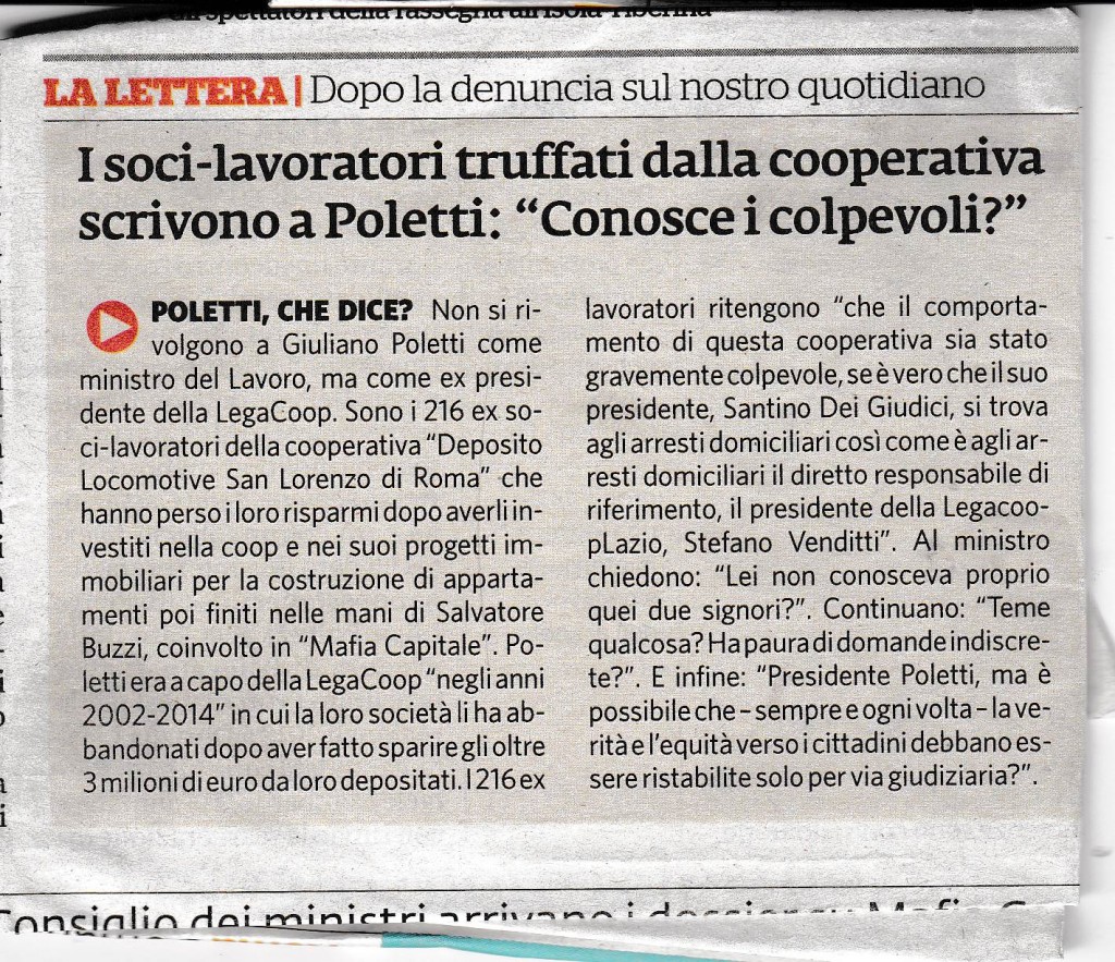 Il Fatto Quotidiano del 26 agosto 2015 p.7